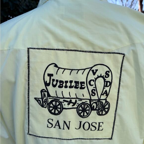 Vtg 70s 'H bar C' HBC San Jose Jubilee Western Pearl Snap Shirt Men's 16 - 34 - Picture 14 of 16
